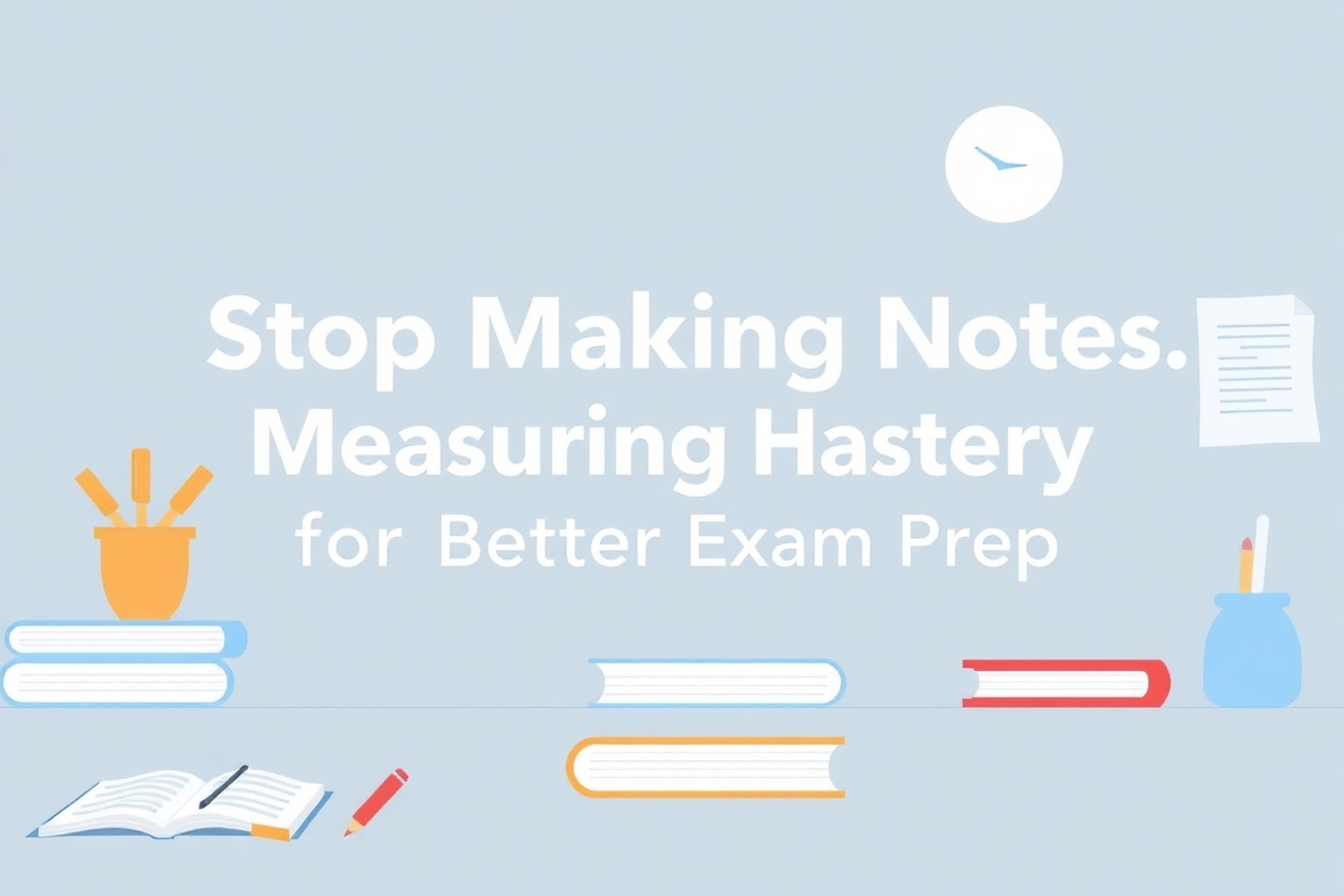 Stop Making Notes. Start Measuring Mastery for Better Exam Prep