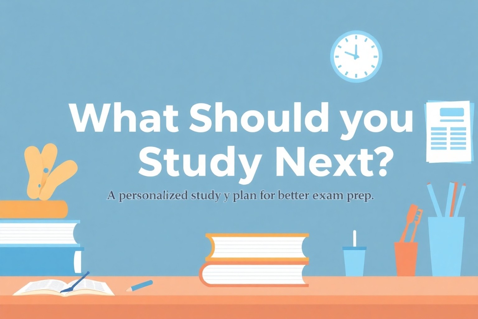 What Should You Study Next? A Personalized Study Plan for Better Exam Prep